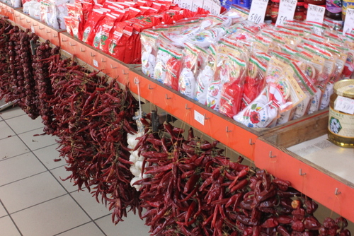 Paprika for sale at the Great Market Hall
